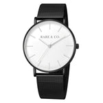 CENTURY V1 // WHITE DIAL BLACK BAND DAILY CASUAL WATCH