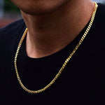 GOLD CUBAN LINK CHAIN AUTHENTIC STREETWEAR NECKLACE [6MM]